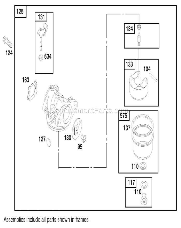 Page G Diagram and Parts List for 26637 8900001-8999999 - 1998 Toro Lawn Mower