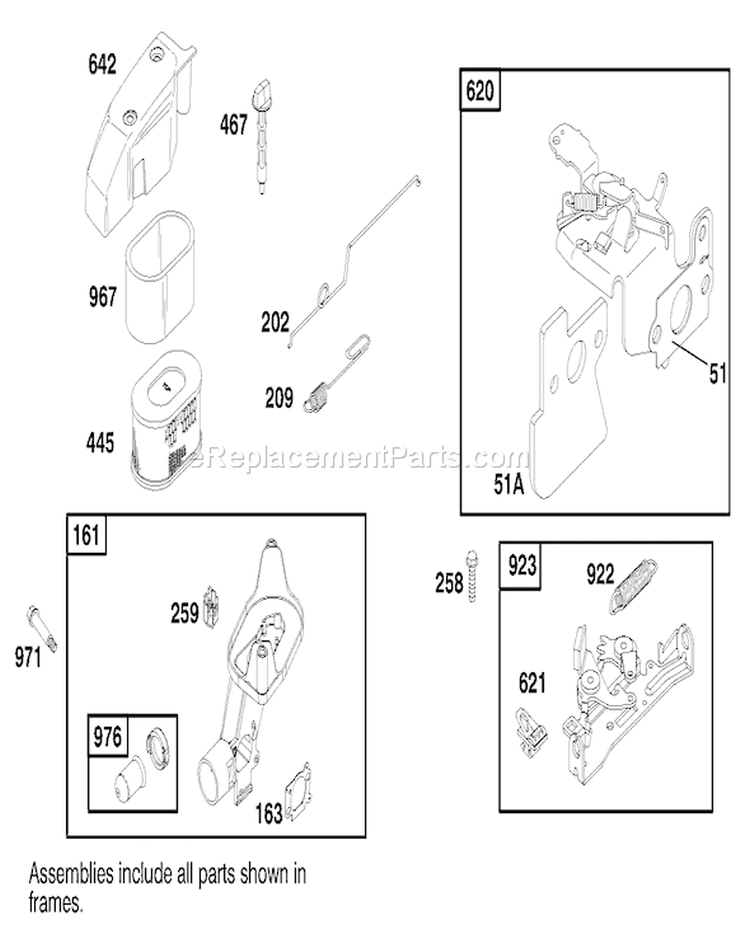 Page H Diagram and Parts List for 26637 8900001-8999999 - 1998 Toro Lawn Mower