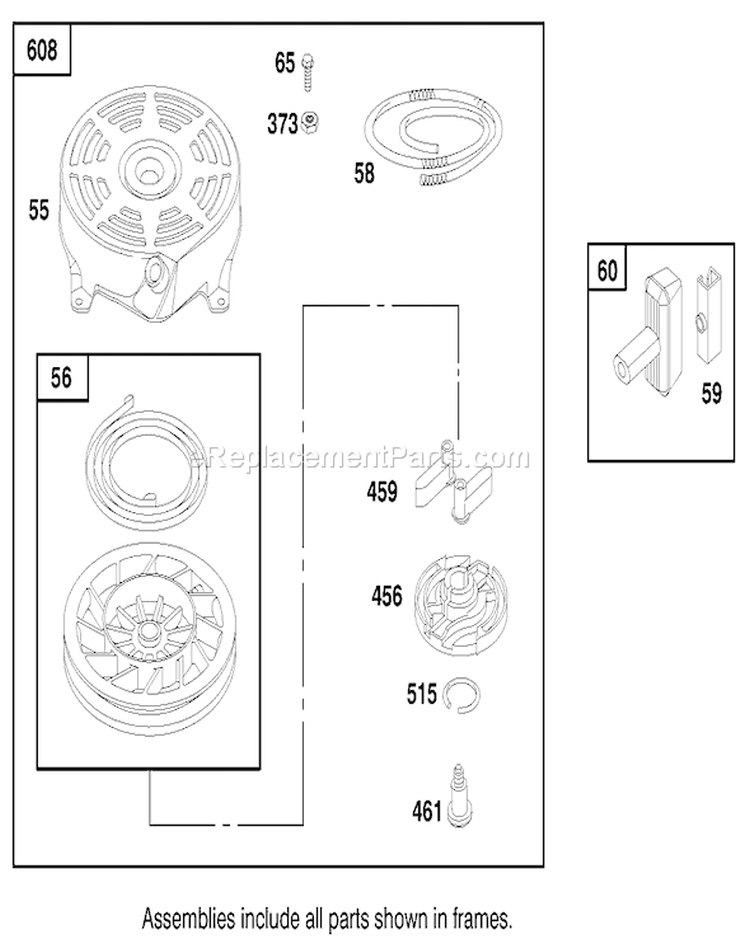 Page K Diagram and Parts List for 26637 9900001-9999999 - 1999 Toro Lawn Mower