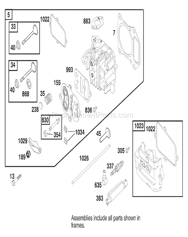 Page D Diagram and Parts List for 26638 8900001-8999999 - 1998 Toro Lawn Mower