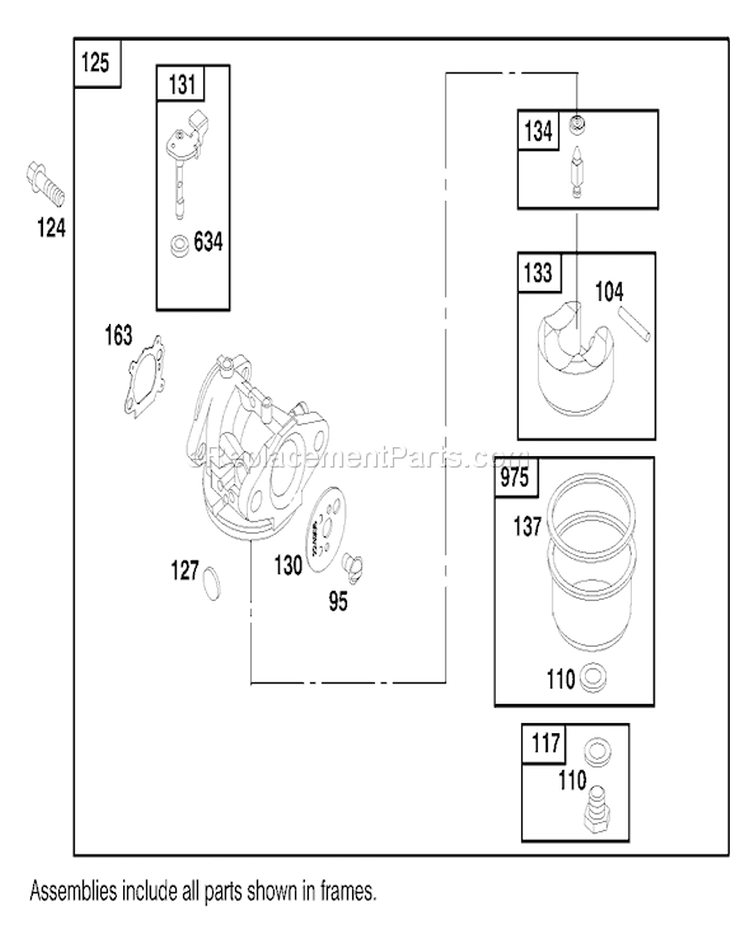 Page F Diagram and Parts List for 26638 8900001-8999999 - 1998 Toro Lawn Mower