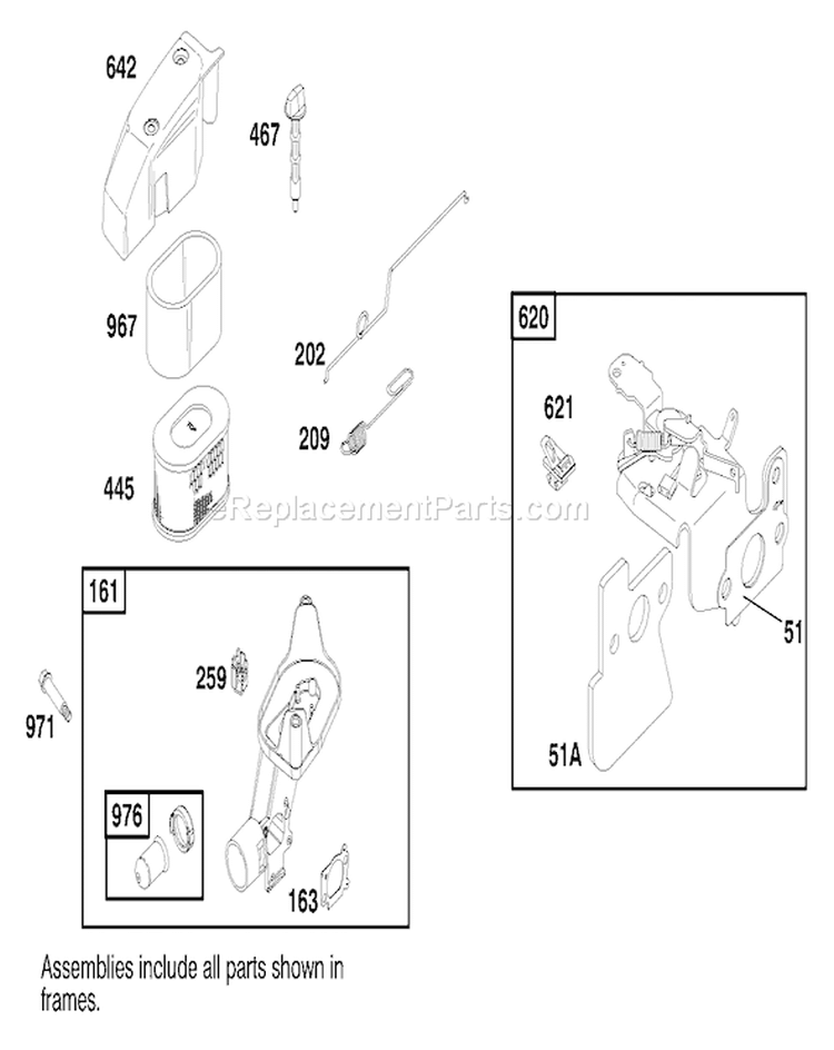 Page G Diagram and Parts List for 26638 8900001-8999999 - 1998 Toro Lawn Mower