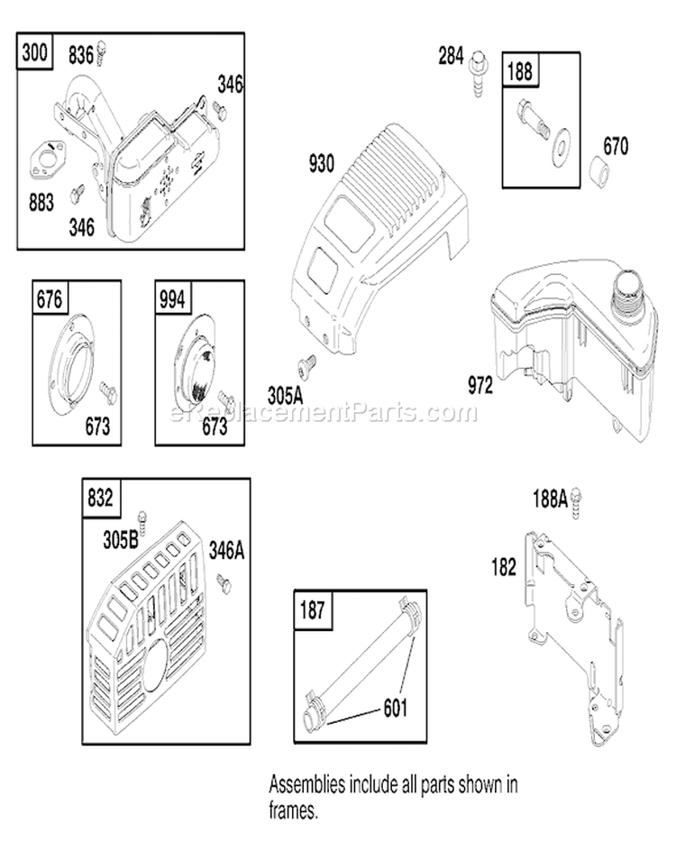Page H Diagram and Parts List for 26638 8900001-8999999 - 1998 Toro Lawn Mower