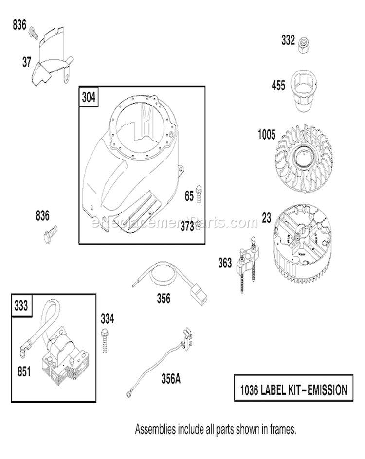 Page I Diagram and Parts List for 26638 8900001-8999999 - 1998 Toro Lawn Mower