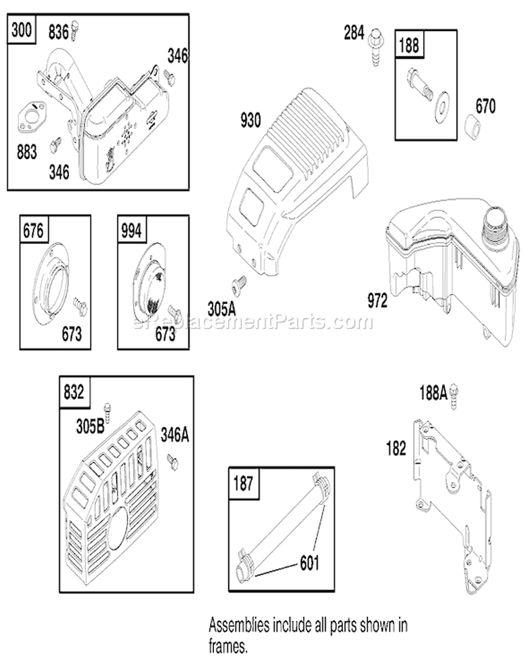 Page H Diagram and Parts List for 26638 210000001-210999999 - 2001 Toro Lawn Mower