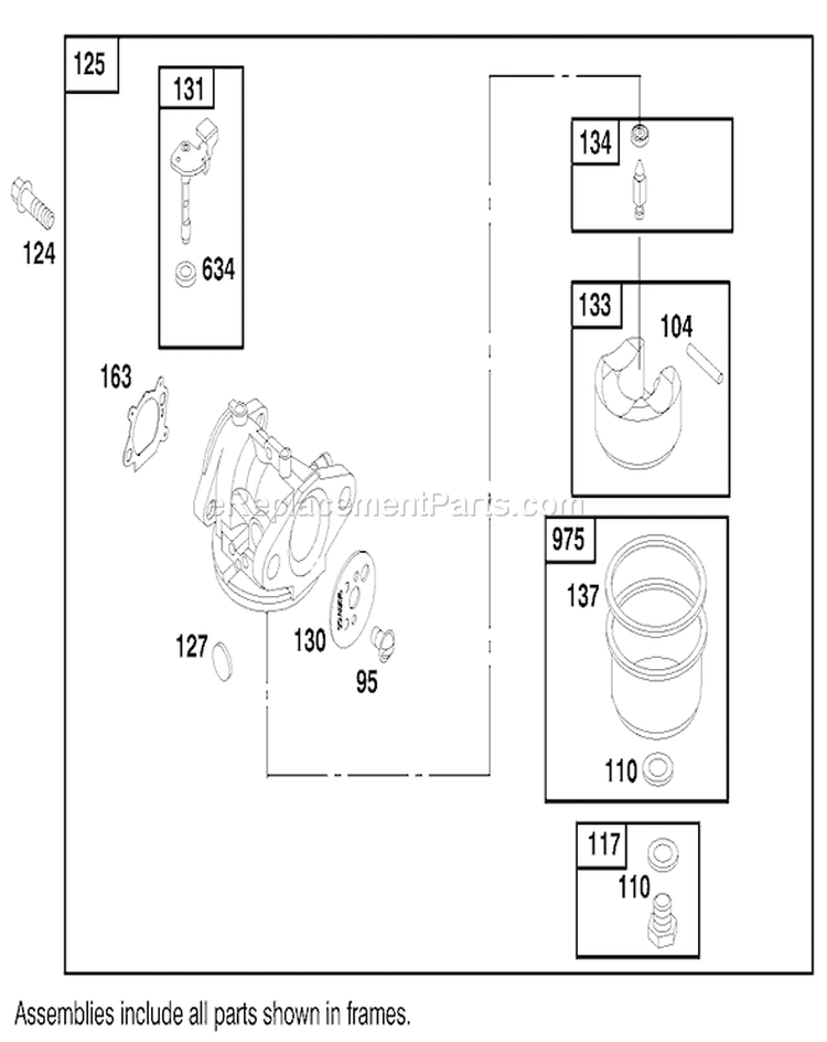 Page E Diagram and Parts List for 26639 8900001-8999999 - 1998 Toro Lawn Mower