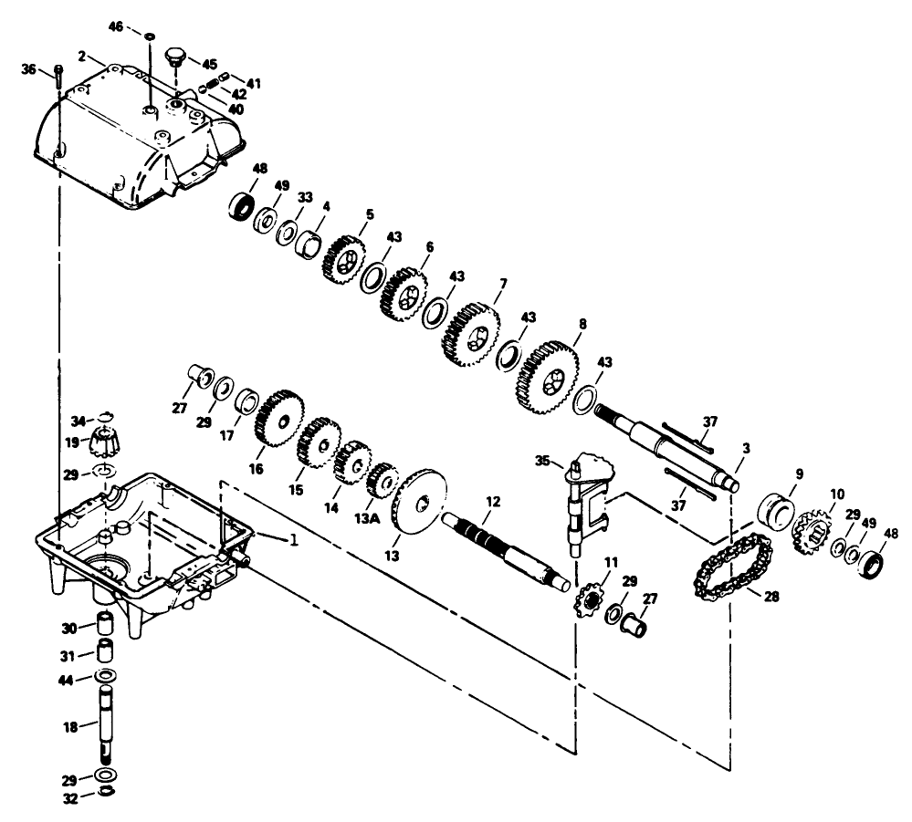 Peerless Transmission Model No. 700-039 Diagram and Parts List for 30114 1000001 - 1999999 Toro Lawn Tractor Accessories