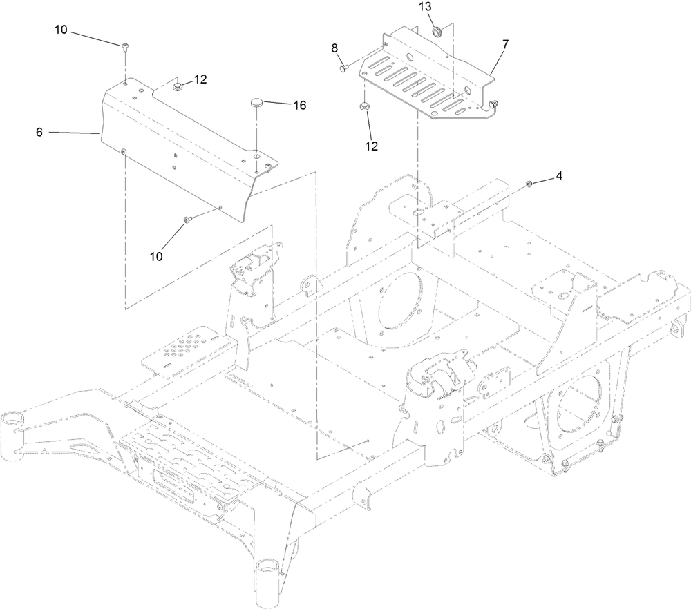 Tank Retainer Assembly Diagram and Parts List for 74056TE 409854760-409854775 Toro Lawn Tractor