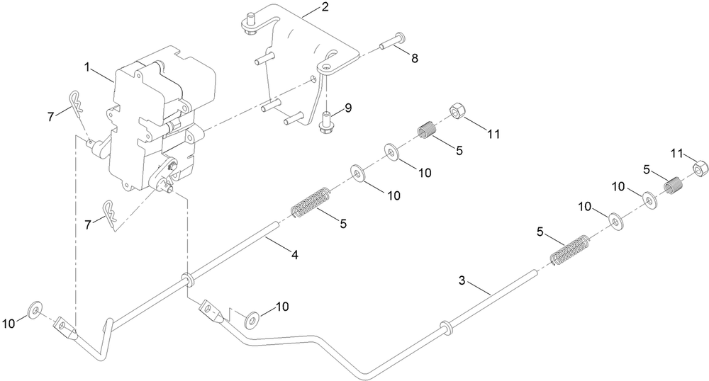 Brake Assembly Diagram and Parts List for 75756 412800000 - 999999999 Toro Lawn Tractor