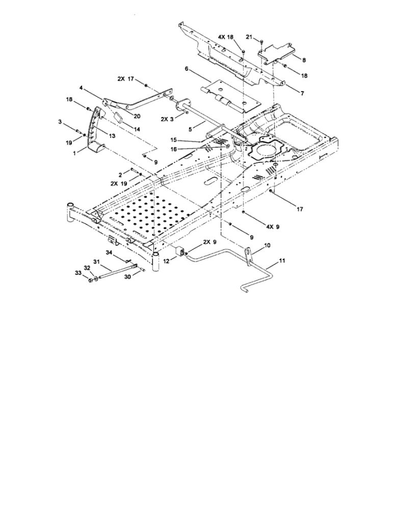 Deck Lift Assembly Diagram and Parts List for 74360 310000001 AND UP Toro Lawn Mower