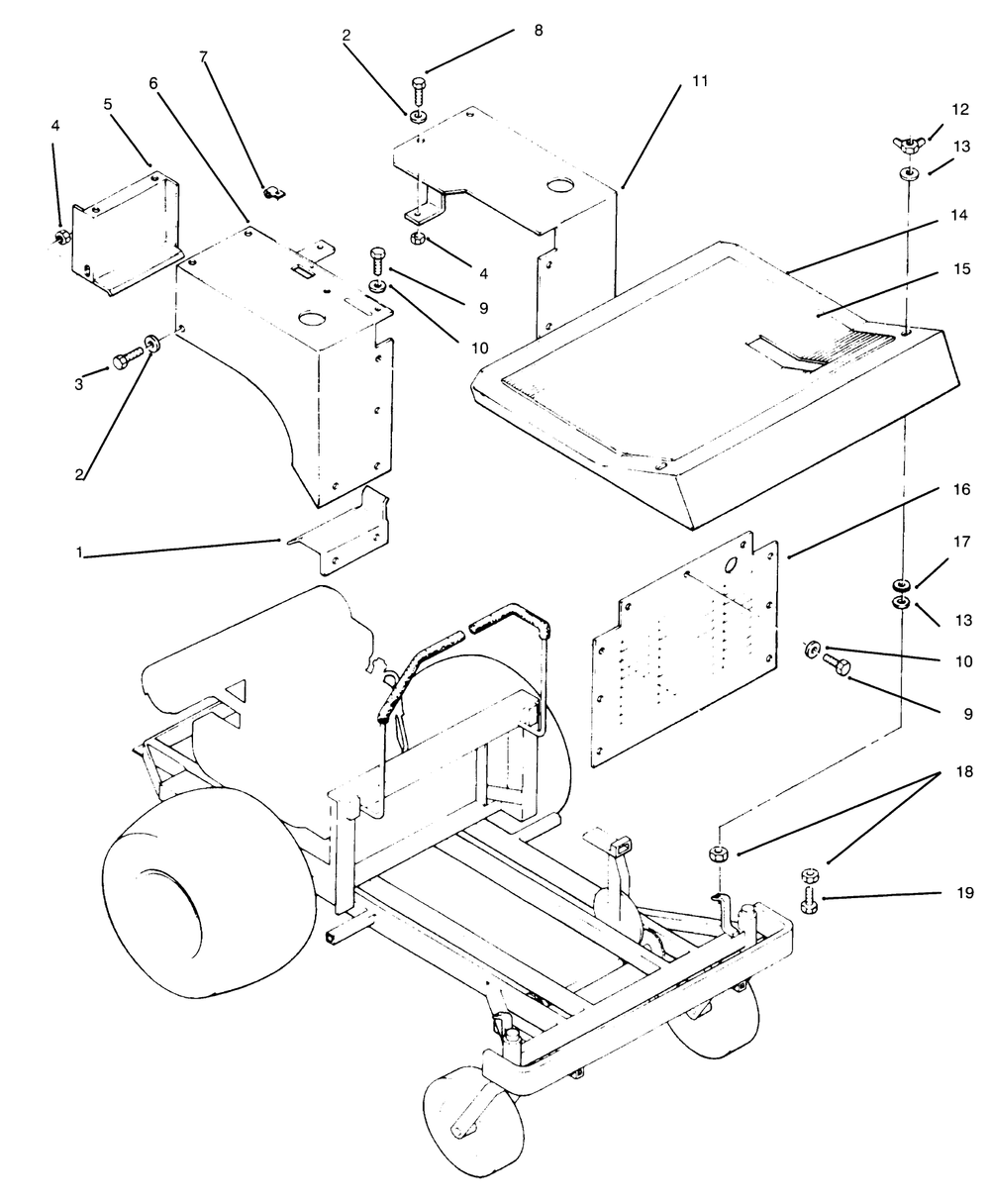 Fenders And Covers Diagram and Parts List for 74140 690001 - 699999 Toro Lawn Tractor