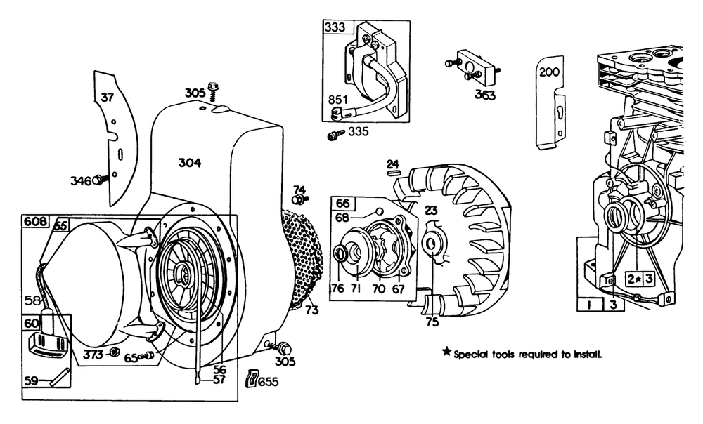 Engine Briggs & Stratton Model No. 130202-1640-01 (Continued) Diagram and Parts List for 62923 9000001 - 9999999 Toro Leaf Blower / Vacuum