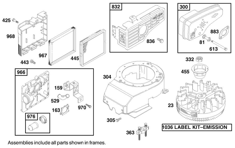Engine Briggs & Stratton Model 12j802-2368-E1 Diagram and Parts List for 20029 9900001 - 9999999 Toro Lawn Mower