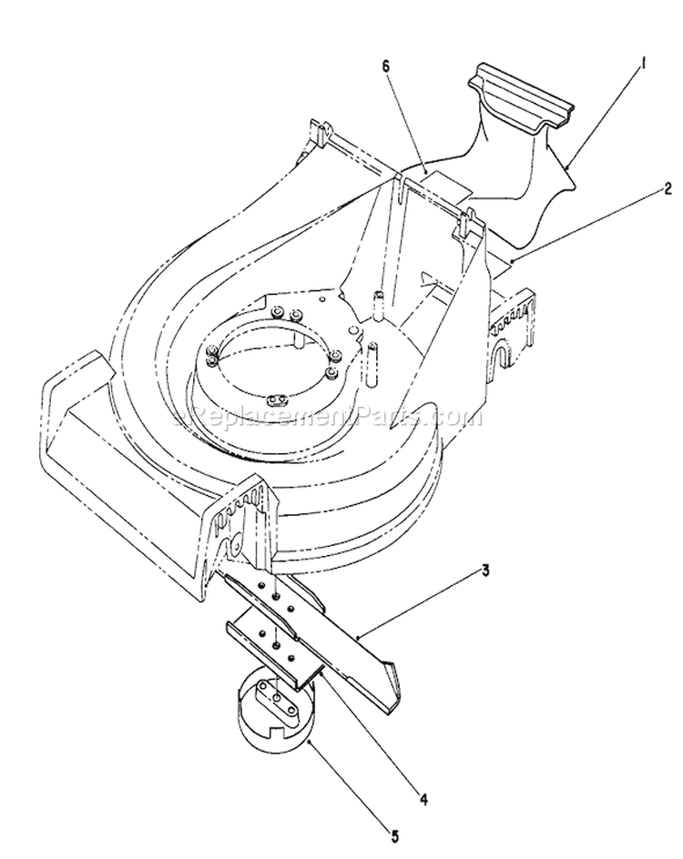 Mulching Kit Diagram and Parts List for 27501 2000001-2999999 - 1992 Toro Lawn Mower
