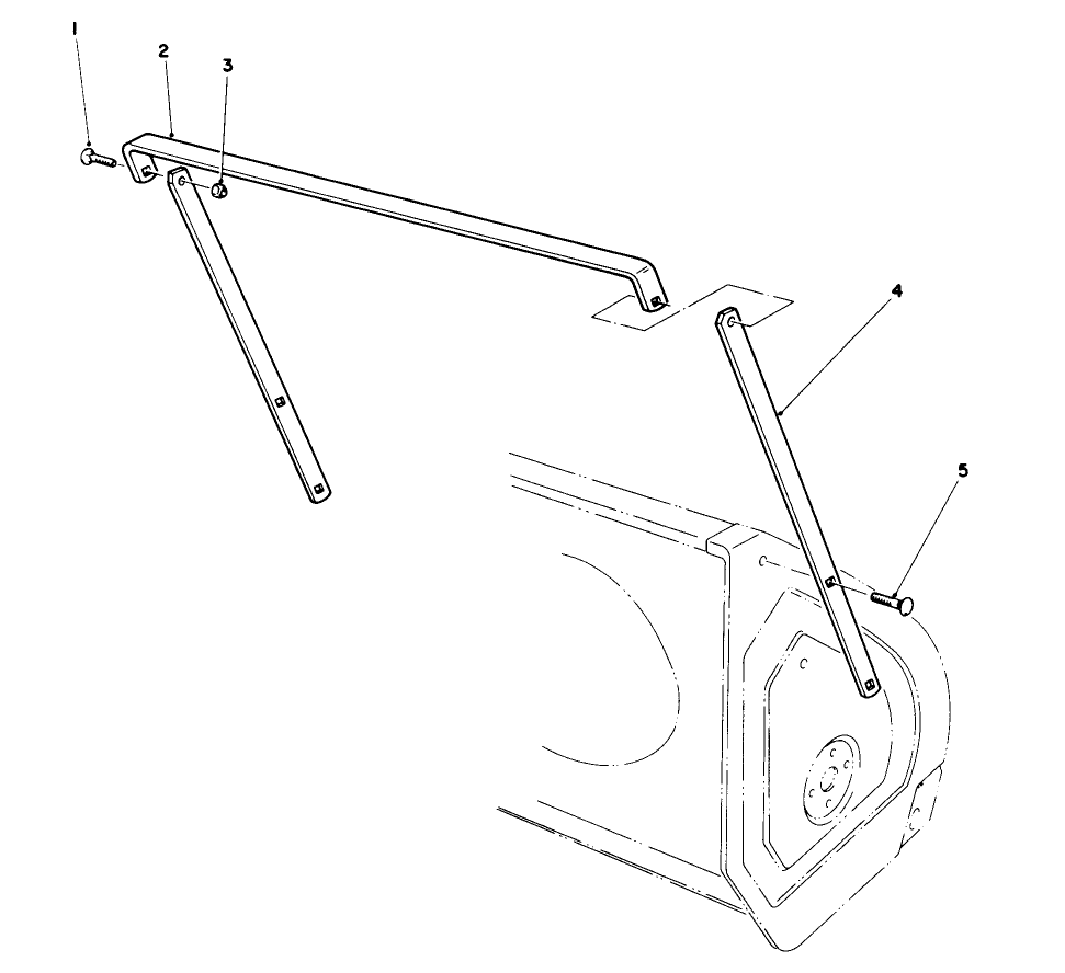 Drift Breaker Assembly (Optional) Diagram and Parts List for 38570 1000001 - 1999999 Toro Snow Blower