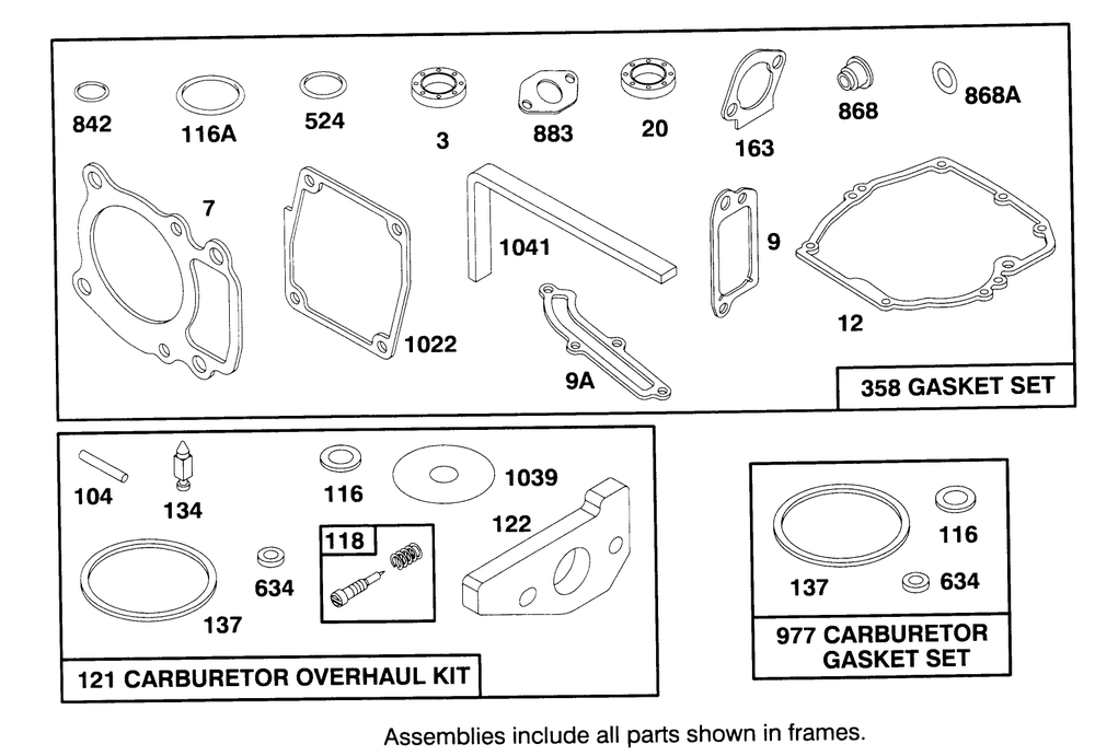 Engine Gts 150 Diagram and Parts List for 26630BC 4900001 - 4999999 Toro Lawn Mower