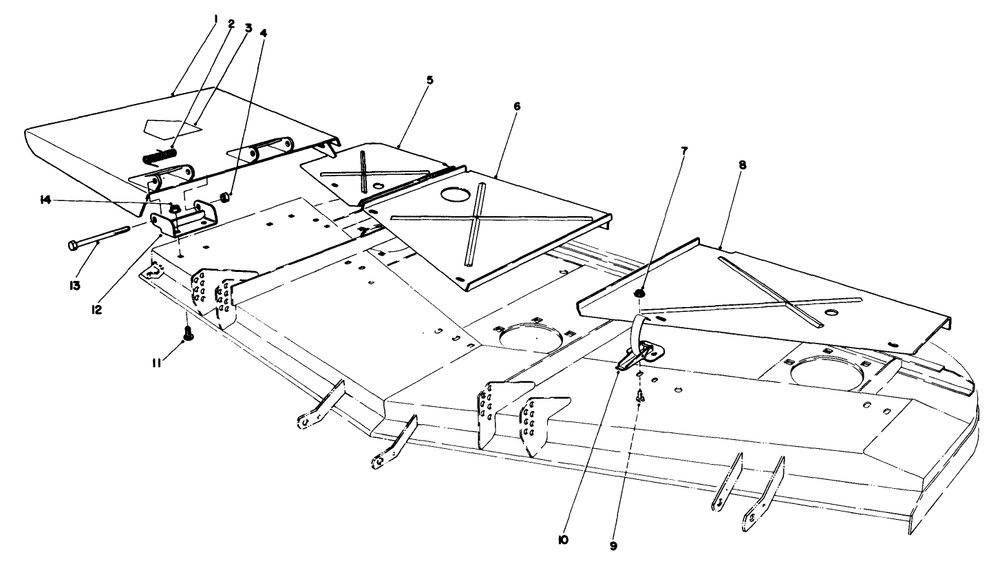 62" Cutting Unit Model 30564 (Continued) Diagram and Parts List for 30798 0000001 - 0999999 Toro Lawn Tractor