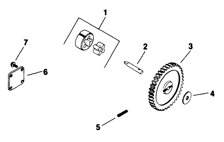Oil Pump Engine Kohler Model No. M18qs-24615 (Continued) Diagram and Parts List for 30718 0000001 - 0999999 Toro Lawn Tractor