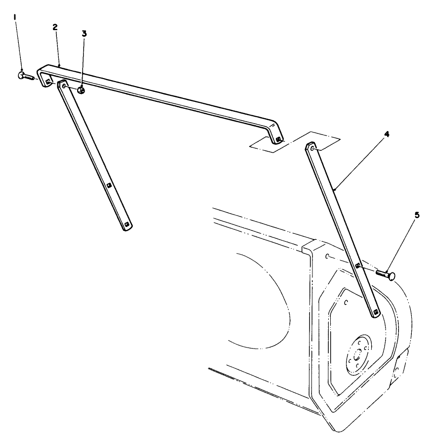Drift Breaker Assembly (Optional) Diagram and Parts List for 38574 1000001 - 1999999 Toro Snow Blower