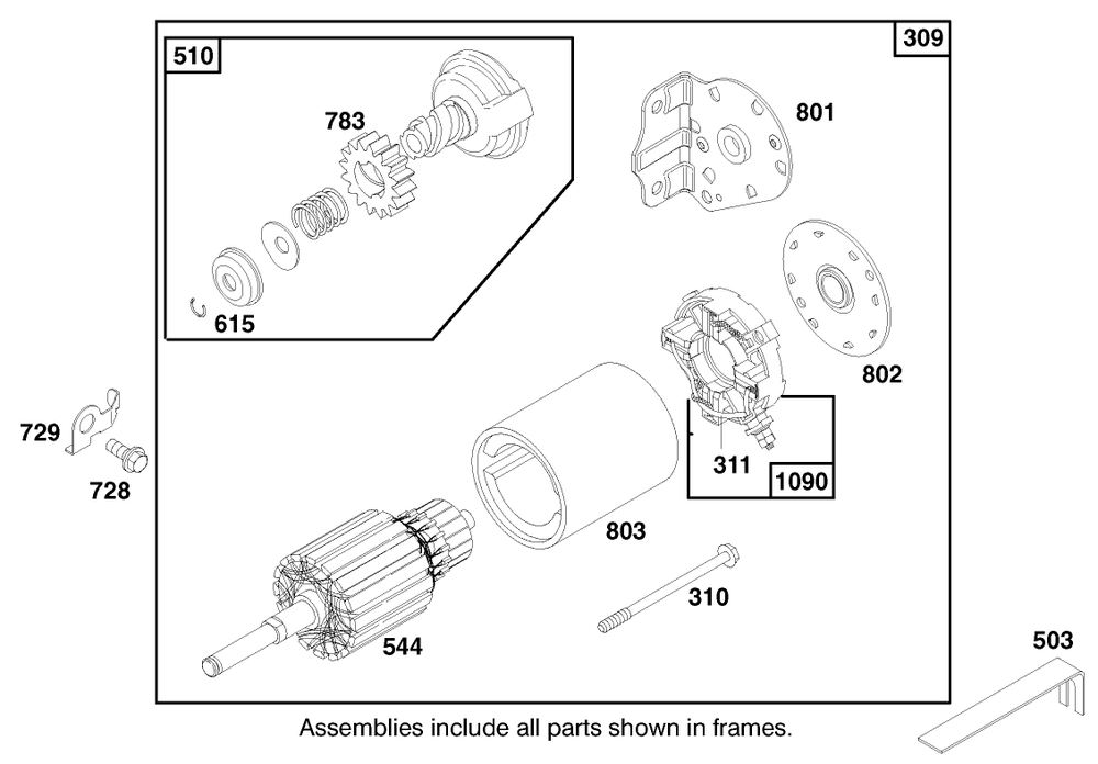 Engine Briggs & Stratton Model 28m707-0127-01 Diagram and Parts List for 71185 7900001 - 7999999 Toro Lawn Tractor