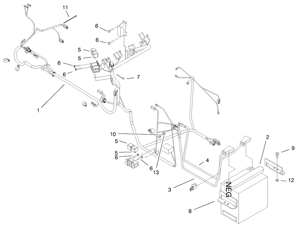 Electrical 23hp Assembly Diagram and Parts List for 73552 9900001 - 9999999 Toro Lawn Tractor