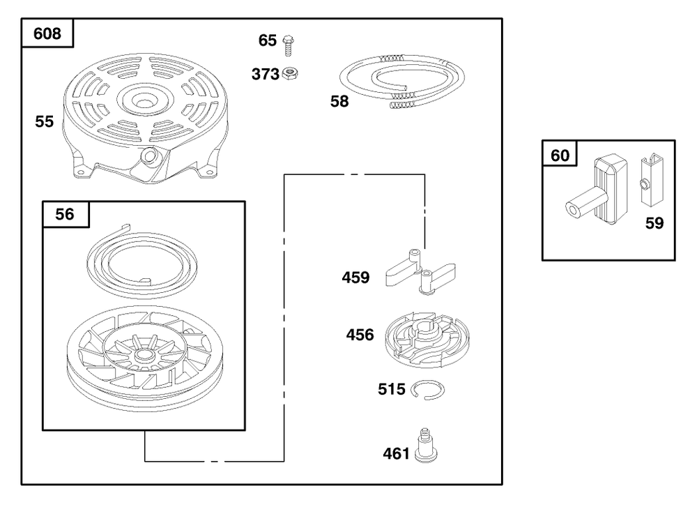 Engine Briggs & Stratton Model 12f802-1767-E1 Diagram and Parts List for 20804 8900001 - 8999999 Toro Lawn Mower