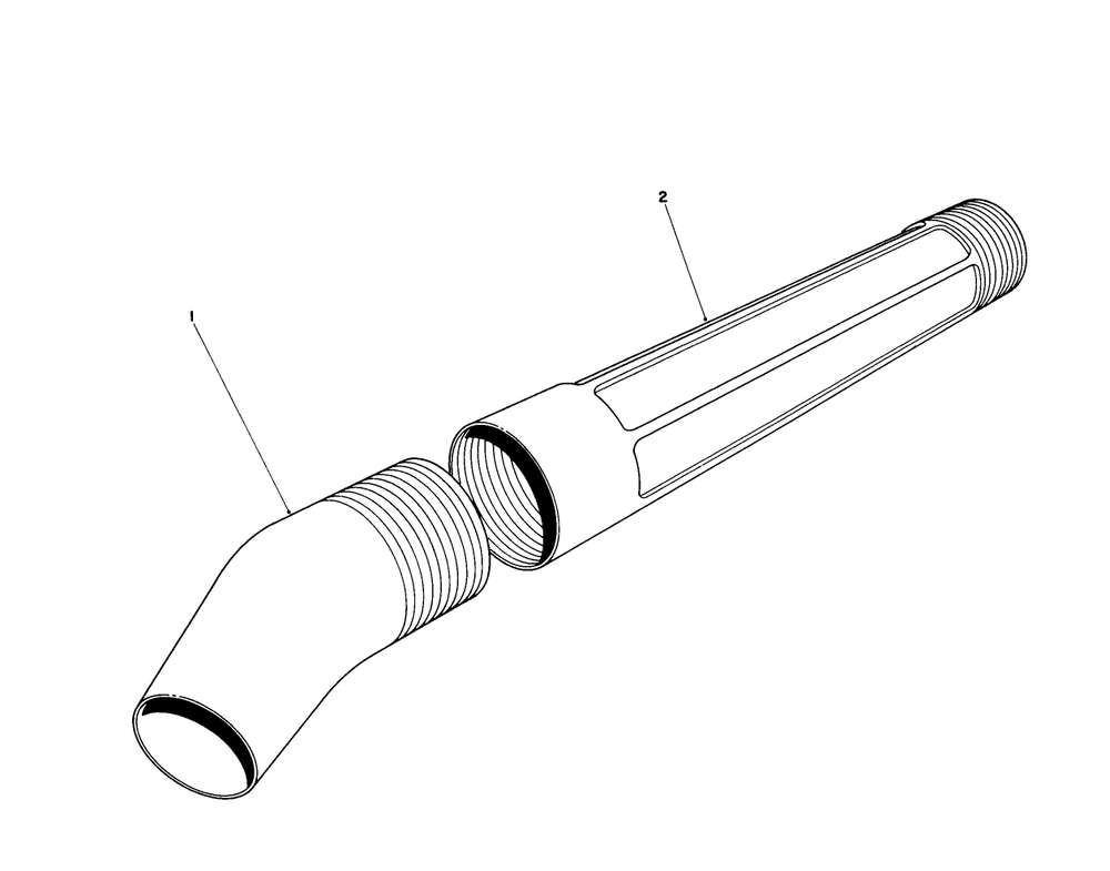 Blower Tube Assembly Diagram and Parts List for 51570 9000001 - 9999999 Toro Leaf Blower / Vacuum