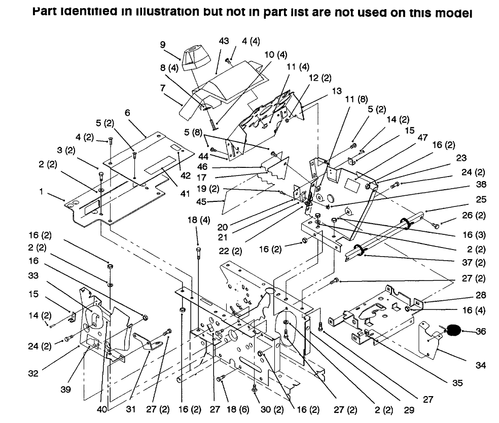Hoodstand, Console Diagram and Parts List for 73502 6900001 - 6999999 Toro Lawn Tractor