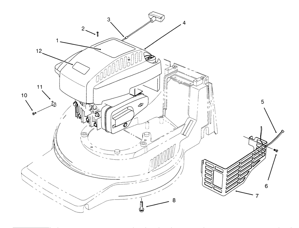 Engine Assembly Diagram and Parts List for 21011BC 5900001 - 5999999 Toro Lawn Mower