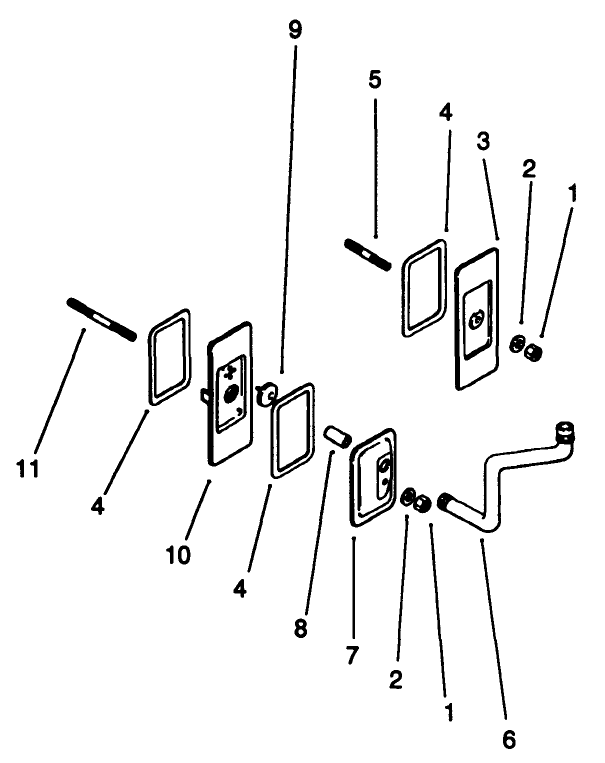 Breather & Vent-Engine Model No. Mv18s-Type 58543 Diagram and Parts List for 30190 20000001 - 29999999 Toro Lawn Tractor Accessories