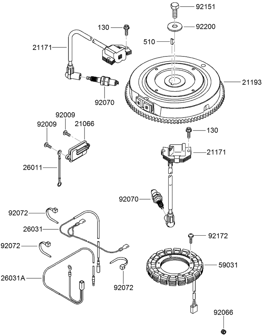 Electric Equipment Assembly Diagram and Parts List for 22973G 400000000 - 401999999 Toro Lawn Tractor Accessories