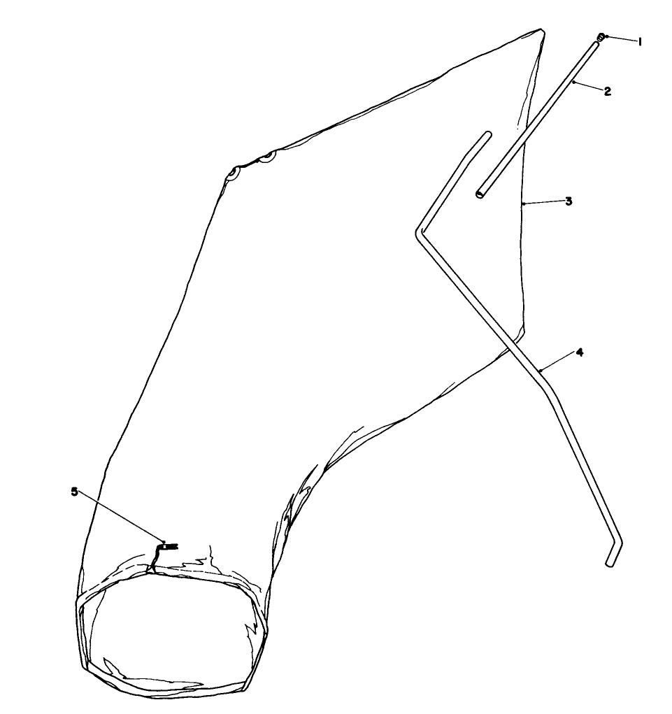 Giant Bagging Kit No. 29-9750 (Optional) Diagram and Parts List for 16380 0000001 - 0999999 Toro Lawn Mower