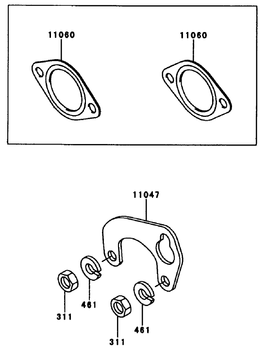 Air Filter And Muffler Diagram and Parts List for 74212 (990001-991000)(1999) Toro Lawn Mower