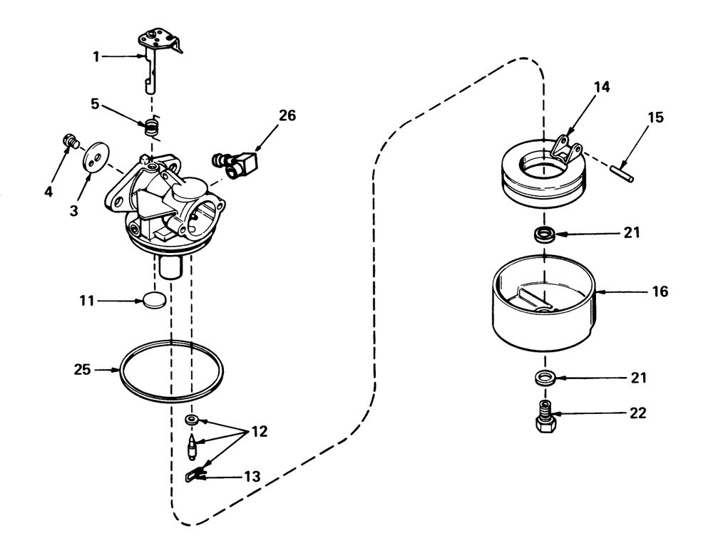 Carburetor No. 631784a (Mower Model No. 21738)(Engine No. Tnt 100-10056a) Diagram and Parts List for 21658 8000001 - 8999999 Toro Lawn Mower
