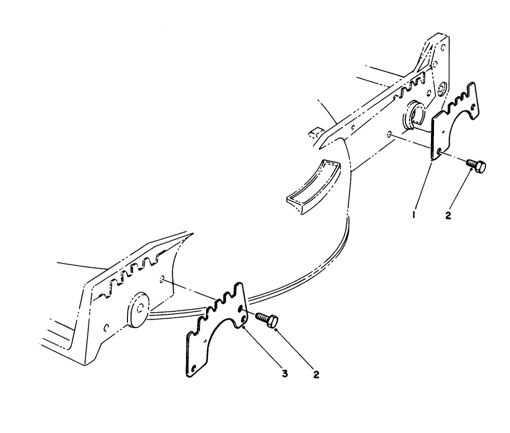 Wear Plate Model No 49-4080 (Optional) Diagram and Parts List for 20622 0000001 - 0003101 Toro Lawn Mower