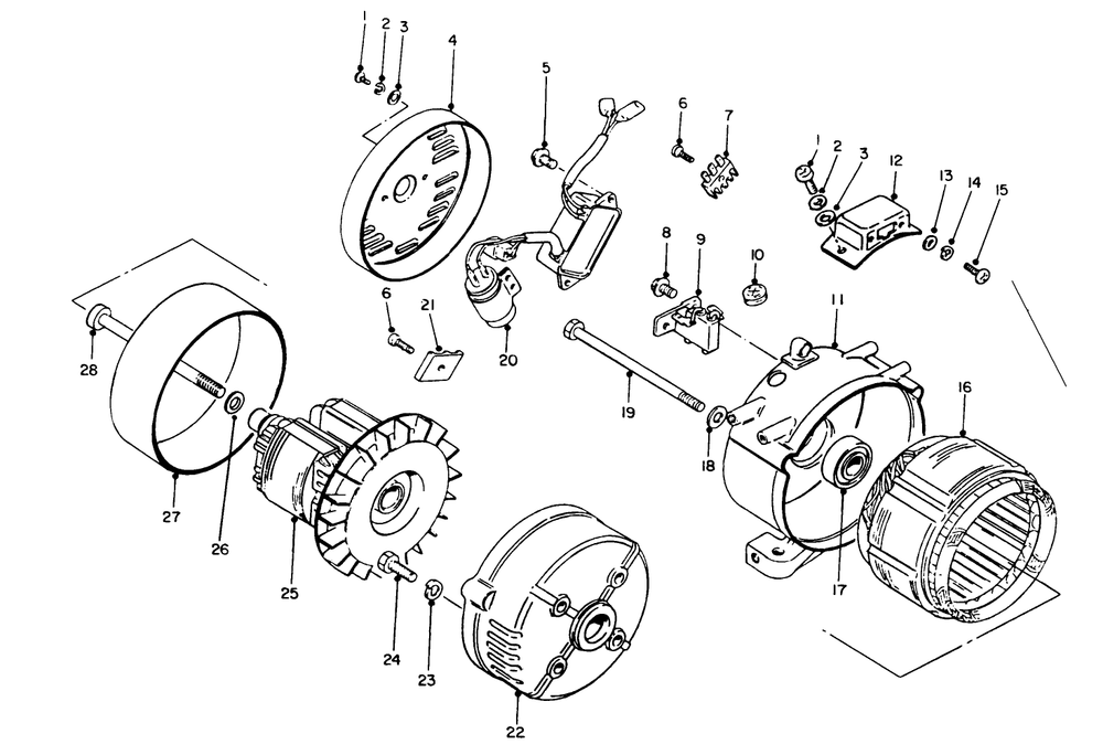Generator Assembly Diagram and Parts List for 62018 8000001 - 8999999 Toro Generator