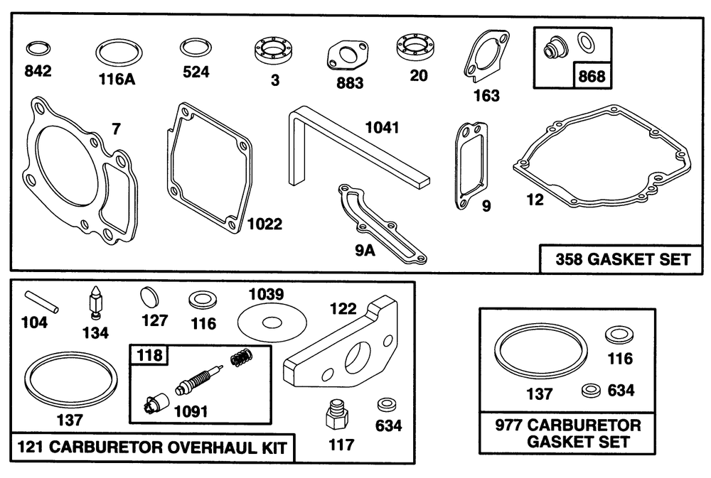 Engine Gts 150 Ohv Diagram and Parts List for 20767 6900001 - 6999999 Toro Lawn Mower