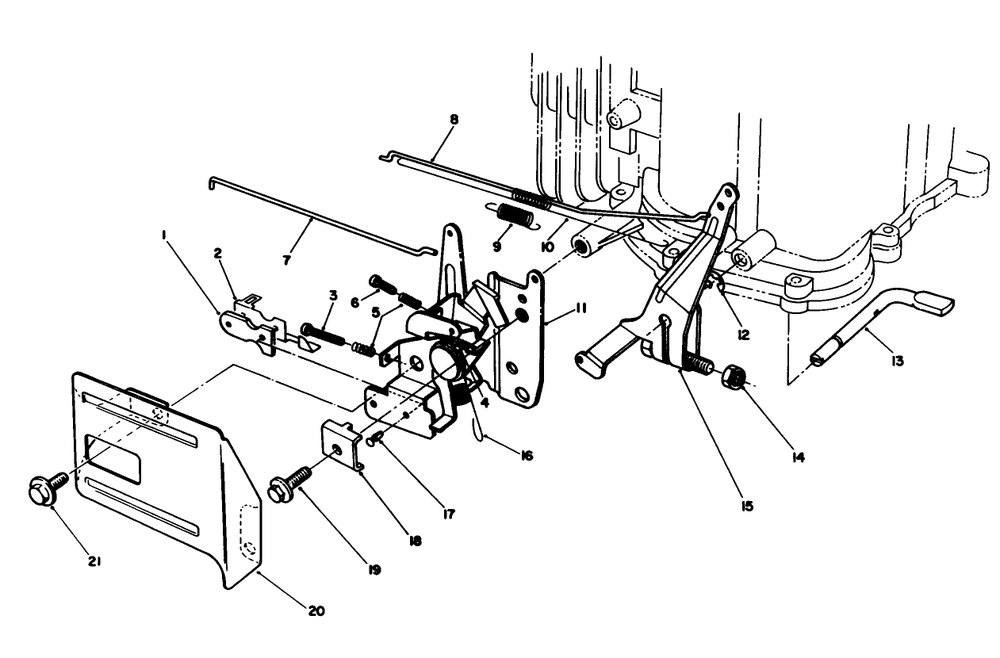 Governor Assembly (Model No. Vmf5 & Vmg6) Diagram and Parts List for 20622 7000001 - 7999999 Toro Lawn Mower