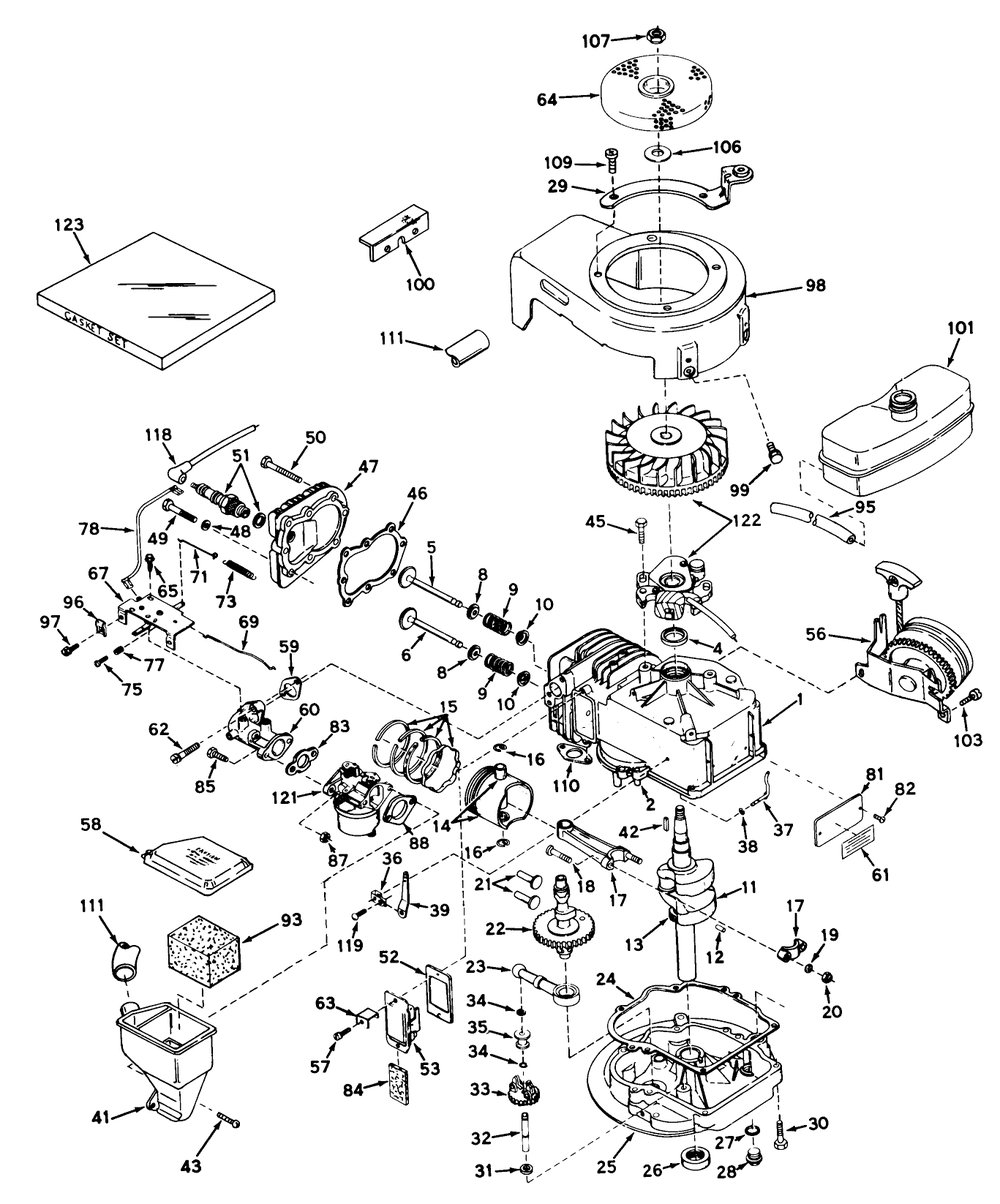 Engine Model No. Lav30-30454h Diagram and Parts List for 18215 0000001 - 0999999 Toro Lawn Mower