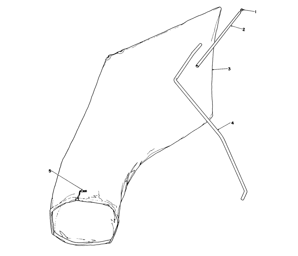 Giant Bagging Kit No. 29-9750 (Optional) Diagram and Parts List for 16575 8012679 - 8999999 Toro Lawn Mower