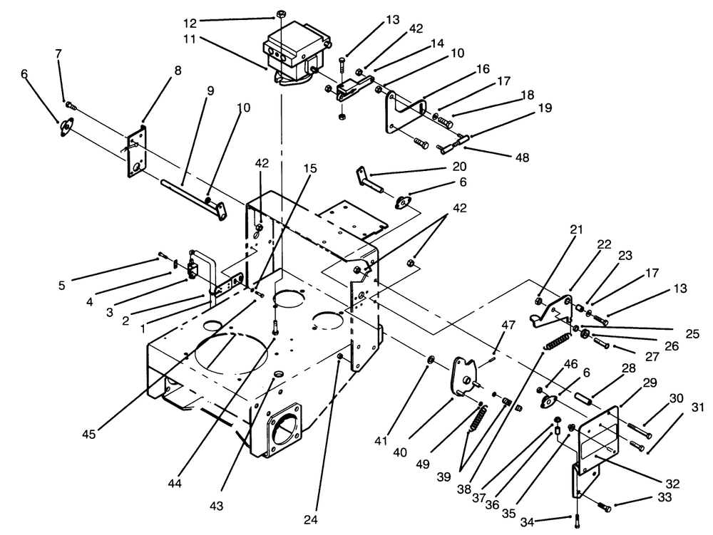 Hydraulic Pump & Linkage Assembly Diagram and Parts List for 30191 690372 - 699999 Toro Lawn Tractor Accessories