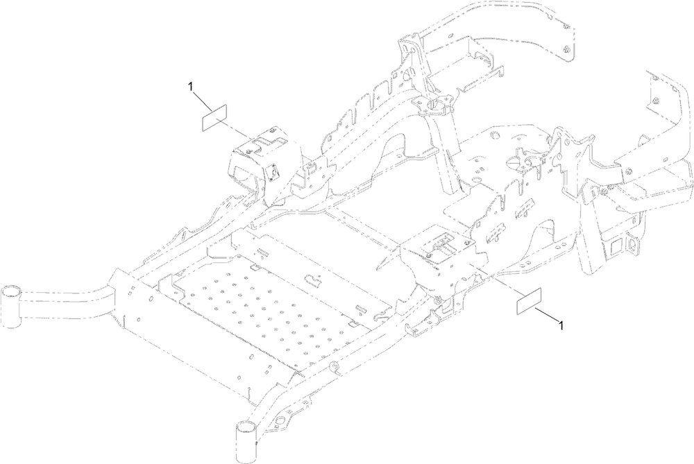 Frame Decal Assembly Diagram and Parts List for 74952 403319825-999999999 Toro Lawn Mower
