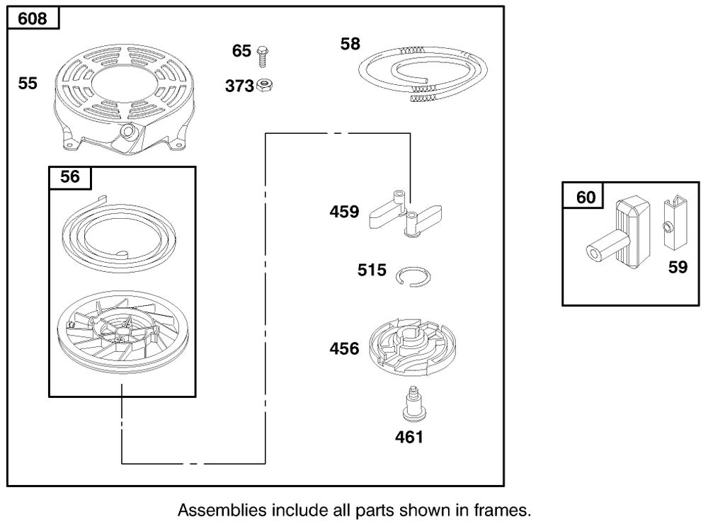Engine Briggs & Stratton Model 127802-1761-E1 Diagram and Parts List for 21012 8900001 - 8999999 Toro Lawn Mower