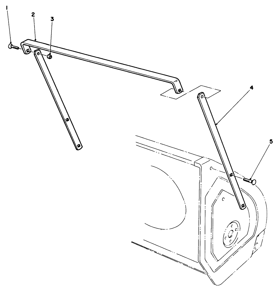 Drift Breaker Assembly (Optional) Diagram and Parts List for 38510 1000001 - 1999999 Toro Snow Blower