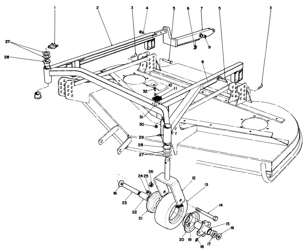 Cutting Unit Model No. 30568 (Continued) Diagram and Parts List for 30798 9000001 - 9999999 Toro Lawn Tractor