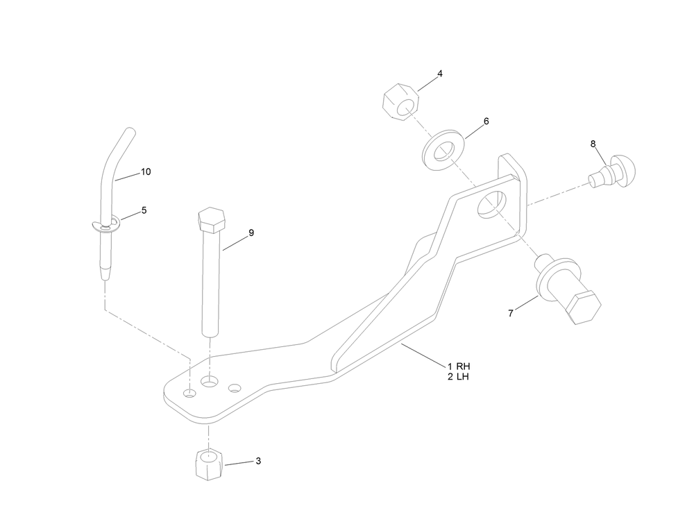 Door Hold Open Kit No. 136-7705 Diagram and Parts List for 25208 400000000 - 999999999 Toro Lawn Tractor Accessories