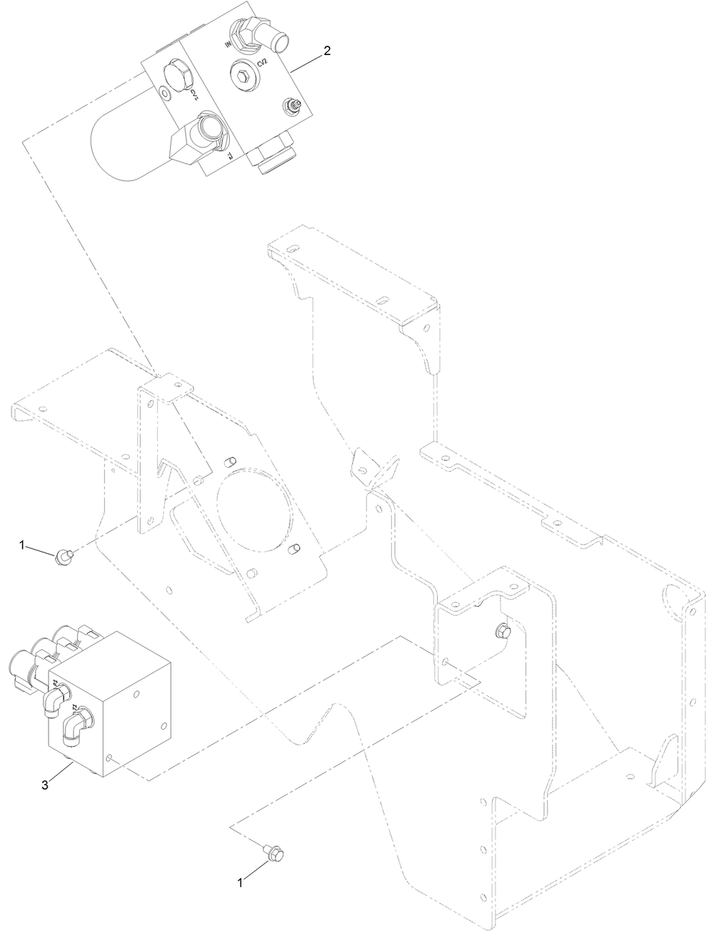 Return Manifold And Setup Manifold Assembly Diagram and Parts List for 23803 400000000 - 999999999 Toro Lawn Tractor Accessories