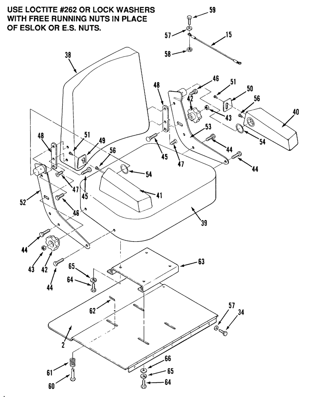Section 9-Seat Diagram and Parts List for Z1-24OE01  Toro Lawn Tractor