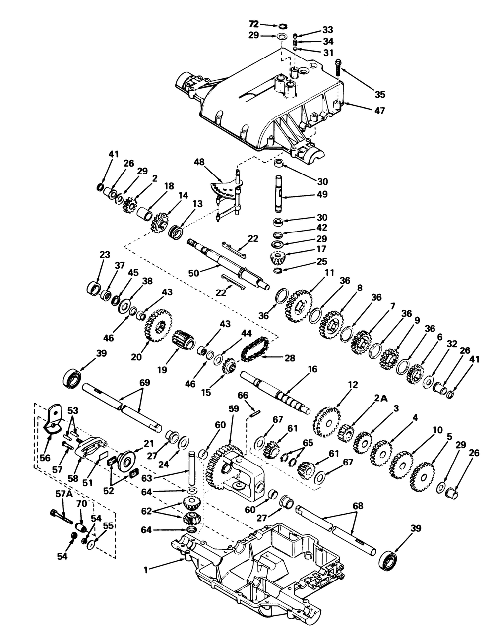 Peerless Transaxle Model 801c Diagram and Parts List for 57385 1000001 - 1999999 Toro Lawn Tractor