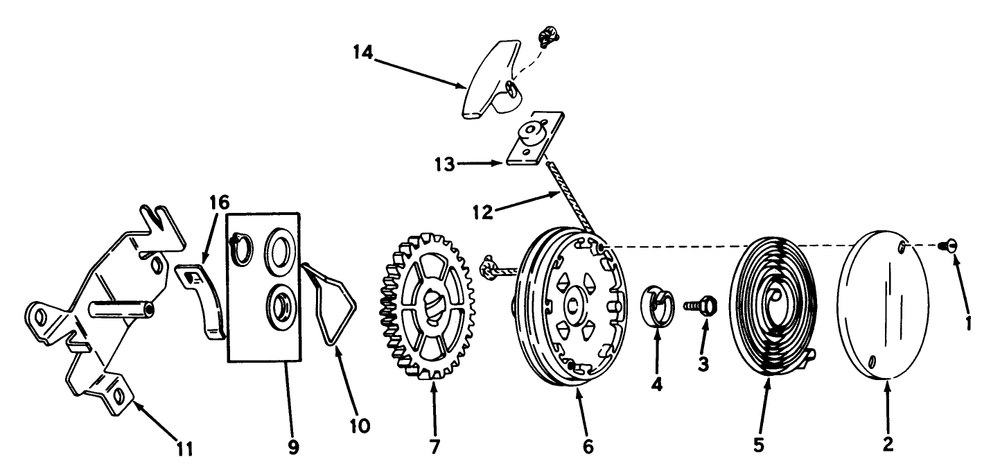 Starter No. 590450a Diagram and Parts List for 20762 0000001 - 0999999 Toro Lawn Mower